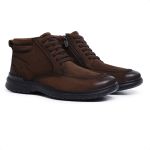 Bota Pipper Go Comfy Em Couro New London Cappuccino