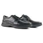 Sapato Social Pipper Emold em Couro Pelica Preto