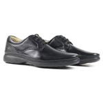 Sapato Social Pipper Leve em Couro Pelica Preto