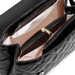 Bolsa Transversal Matelassê Paty Preta