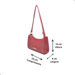 Bolsa Baguete Lisa Vinho