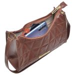 Bolsa Baguete Matelassê Caramelo