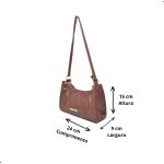 Bolsa Baguete Matelassê Caramelo