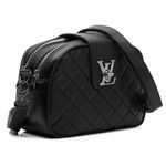 Bolsa Quilted Transversal Preta