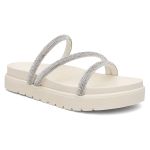 Papete 3 tiras Strass Off White