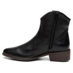 Bota Cano Baixo Western Preta