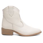 Bota Cano Baixo Western Marfim