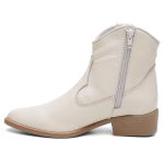 Bota Cano Baixo Western Marfim