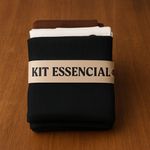 Kit Essencial - Nula Manga Marrom, Regata Quadrada Preta e Regata Ribana Branca