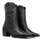 Bota Texana Cano Médio Preta