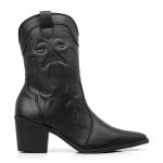 Bota Texana Cano Médio Preta