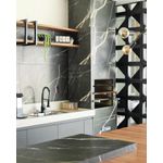 Porcelanato Nero Levanto Acetinado 62x121 Damme 