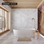 Porcelanato Light Marble Wh MT Retificado 90x90 Roca