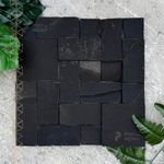 Pedra Ferro Preta 5x5 5x10 10x10 Mosaico Telado 30x30 cm