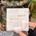 Mosaico São Tomé Branca Telado 30x30 cm