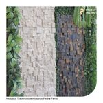Mármore Travertino Mosaico Natural Telado 30x30