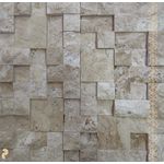 Mármore Travertino Mosaico Natural Telado 30x30
