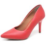 Scarpin Vermelho Ferrari Fosco Salto Médio