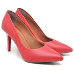 Scarpin Vermelho Ferrari Fosco Salto Médio