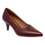 Scarpin Marsala Fosco Salto Baixo