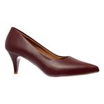 Scarpin Marsala Fosco Salto Baixo