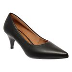 Scarpin Preto Fosco Salto Baixo