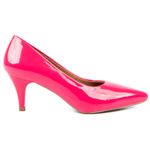 Scarpin Verniz Chiclete Salto Baixo