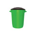Lixeira Tipo Cesto Fechado c/ Tampa 60L Ref. 5069/0069