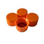 Tampa Plástica para Garrafa Média 300ml/500ml Laranja c/100 und