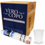 Copo Plástico Verocopo Translúcido 180ml c/100 und