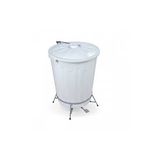 Lixeira Aramada Arqplast Tipo Cesto c/ Pedal 65L Branco