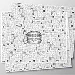 Papel P/ Lanche Imp. Com Pelicula Pluma 30x38CM C/500 UND