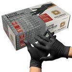 Luva Procedimento Nitrilica Descarpack Preta S/Pó M C/100 UND