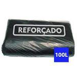 Saco Lixo Preto Reforçado 100Litro C/50 UND 75x105x0,010