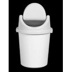 Lixeira Tipo Cesto Fechado c/ Tampa Basculante 53,3L Branco Ref. 6520