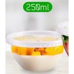 Pote Plástico PP Bowl Prafesta com Sobretampa 250ml c/20 und