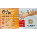 Luva Procedimento Vinil Descarpack C/PÓ GG C/100 UND