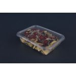 Pote Plástico PP Retangular Cristal Freezer e Microondas Galvanotek Ref. G302 com Tampa 700ml c/10 und