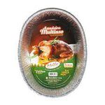 Assadeira Aluminio Mello Oval 7500ML C/20
