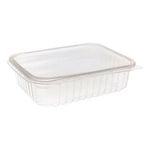 Pote Plástico Pet Retangular Prafesta Ref. P92 com Tampa 750ml c/10 und