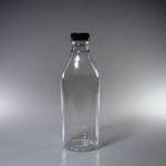 Garrafa Plástica PET Preta 1000ml c/Tampa G3500