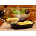 Bandeja Galvonotek G240 Preta P/ Lasanha S/ Tampa 800G C/Pet C/ 10 UND