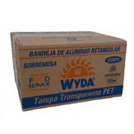 Bandeja Aluminio Wyda 135ML C/Tampa Pet C/100