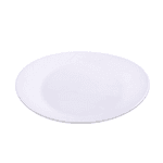 Prato Plástico Prafesta Oval Branco 15cm c/10 und