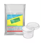 Pote Plástico PP Redondo Rioplastic com Sobretampa 140ml c/40x25 und