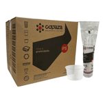 Pote Plástico Copaza Translúcido Liso 200ml c/20x50 und