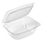 Pote Plástico Pet Retangular Prafesta Ref. P92 com Tampa 750ml c/150 und