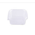 Pote Plástico PP Quadrado Prafesta com Tampa 150ml c/20 und