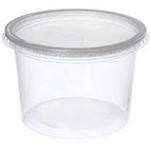 Pote Plástico PP Redondo Rioplastic com Tampa 500ml c/25 und