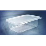 Pote Plástico PP Retangular Prafesta com Tampa 500ml c/24 und